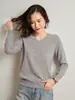 Nuevo Suéter de Punto de Cachemira para Mujer Otoño e Invierno 2026 Cuello en V Clásico Versátil Ajustado Elegante Ropa Interior de Punto