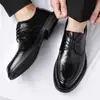 Zapatos de cuero para hombre de talla grande transfronterizos, nuevos estilos de otoño, zapatos casuales versátiles, zapatos de suela blanda para negocios y formales, adecuados para el trabajo y para conducir
