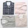 Kimo Linpo Pijama Fino de Gasa de Doble Capa Exportación Cuadros Japoneses Pareja Mangas Cortas Pantalones Conjunto de Ropa para el Hogar
