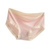 Calcinha feminina sem costura nua, virilha de algodão 3A antibacteriana, cintura média, fibra de viscose, verão, fina, respirável, calcinhas femininas