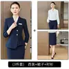 Traje con volantes para mujer, nuevo estilo de otoño, ropa de trabajo para gerente de hotel, esteticista, joyería, técnico de spa para pies
