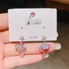 Exquisitos Pendientes de Aguja de Plata con Circonita Estrellada Brillante para Mujer - Pendientes de Botón de Alta Gama, Lujosos, Dulces y Versátiles