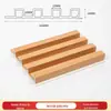 150 Painéis de Grade WPC de Fibra de Madeira de Bambu, Painéis de Parede, Parede de Fundo, Painéis de Parede de PVC, Painéis de Teto, Painéis de Parede Ecológicos