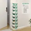 Zapatero Plástico Estante de Almacenamiento para Casa de Alquiler Sala de Estar Entrada Multicapa Plegable Desmontable Zapatero Plegable