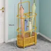 Suporte de Guarda-chuva para Uso Doméstico, Pequeno e Extremamente Estreito, para Colocar Guarda-chuvas Atrás da Porta, Suporte Multifuncional Dobrável para Armazenamento de Guarda-chuvas com Drenagem de Água