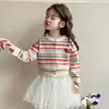Suéter Cardigan para Niña 2026 Nuevo de Primavera Elegante Abrigo Infantil Versátil Top Tejido para Bebés Uso de Primavera y Otoño
