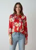 Camisa Floral Havaiana Verão Feminina Solta Casual Estilo Tailandês Camisa para Férias na Praia