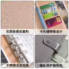 Cuaderno de cuero PU transfronterizo, color macarrón, carpeta A6 con bolsillo con cremallera, cuaderno de presupuestación y contabilidad de efectivo, al por mayor