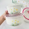 Juego de Tres Piezas de Recipiente Cerámico para Conservar Frescura Regalo de Apertura Fiambrera Sellada para el Hogar Regalo Juego de Cajas de Regalo de Porcelana Regalo Pequeño