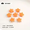 Waffle estrella de cinco puntas color sólido cuentas acrílicas DIY materiales hechos a mano flor para zapatos colgante de bolsa tirador de cremallera accesorios decoración