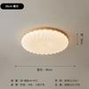 Luminária de teto estilo nórdico japonês, madeira, quarto, estudo, estilo tranquilo, vintage, decoração, plissado, redondo, sala de estar, lâmpada principal, iluminação