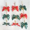 Cinta de Lazo Navideño Europea y Americana DIY Flores de Tejido Hechas a Mano Correas de Seda Atadas a Mano Cinta Estampada en Caliente