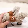 Estilo Ins Lindo Colgante de Bolso de Fieltro de Lana Colgante de Muñeca de Pony Accesorios para Colgar en la Llave Accesorios