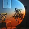 Lámpara de atardecer para fotos de redes sociales, lámpara de atardecer para ambiente en la sala de estar y el dormitorio, lámpara de mesa artística que nunca se apaga