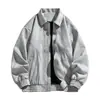 Venta al por mayor transfronterizaVentas directas de fábricaChaqueta de cuero Chaqueta de cuero para hombre Temporada de otoño e invierno Chaqueta de cuero cepillado Abrigo Logo estampado