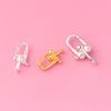 Plata de ley 925 hebilla de resorte en forma de herradura en U accesorios de plata DIY hebilla de joyería envejecida conexión collar pulsera cuerda hilo hebilla de cola