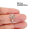 Pingente Antigo em Liga de Prata Estilo Retrô Pingente de Lótus Borboleta Pulseira de Cristal DIY Anel de Corrida Acessórios com Franja Atacado