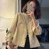 Abrigo Camisero Casual Europeo para Mujer Corto Primavera y Otoño Nuevo Estilo Diseño Pequeño Chaqueta Top Combinable