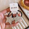 Novos Acessórios de Cabelo Infantil Elásticos de Cabelo Estrela de Cinco Pontas Acessórios de Cabelo para Bebê Presilha de Franja Estrela Cordas de Cabelo para Meninas Ornamentos de Cabelo