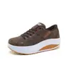 836 Couro Exportação Transfronteiriça Outdoor Sapatos de Balanço Tênis Esportivos Sapatilhas Sapatos Plataforma Tamanho Grande Sapatos Femininos 2025 Amazon