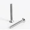 Suministro de fábrica tornillo de cabeza avellanada de acero inoxidable clavo para máquina de cruz cabeza avellanada tornillo para máquina de cruz GB819 clavo para máquina de cabeza plana