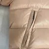 Versión Correcta de M para la Clásica Chaqueta Maire para Mujer con Sombrero Desmontable, Aspecto Adelgazante, Cuello de Piel, Chaqueta de Plumón de Pato Blanco