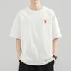 Procesamiento Camisa Publicitaria Personalizada para Hombre 200g Algodón Peinado Manga Corta Cuello Redondo Hombro Caído Media Manga Holgada Talla Grande