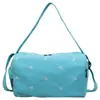 Nueva bolsa de viaje estilo dulce con lazo para mujer, gran capacidad, ligera, adecuada para viajes cortos, con compartimentos separados para artículos húmedos y secos, e ideal para el gimnasio y deportes