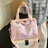 Bolsa de viagem leve para viagens curtas, bolsa de fitness para ioga e dança para mulheres, bolsa de bagagem portátil de grande capacidade para viagens de negócios e armazenamento