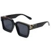 86229 gafas de sol de comercio exterior transfronterizo para hombre, montura cuadrada grande, gafas personalizadas, moda millonaria, gafas de discoteca, moda