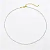 Collar de Perlas Redondas de Alta Calidad para Mujer, Clásico y Sencillo, Cadena Versátil para la Clavícula, Accesorio de Cuello de Moda y Elegante