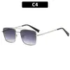 Gafas de Sol Metálicas con Doble Puente de Estilo Europeo y Americano Transfronterizas, Elegantes y Modernas Gafas Unisex con Protección UV