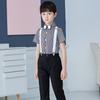 Primavera e verão novo príncipe infantil terno roupas infantis 2024 meninos crianças pequeno terno piano terno anfitrião palco