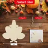 Nuevos 10 piezas adornos de Navidad de madera DIY etiquetas de madera en blanco sin terminar para pintar