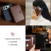 Adecuado para iPhone Duo: Cartera tipo billetera con soporte, Funda tipo flip de PU con tarjetero y Funda de teléfono a prueba de caídas