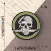 Tecido bordado computador Lixin logo emblema redondo estilo punk adesivos patch acessórios para vestuário etiqueta bordada adesivos de tecido para diário