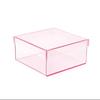 Caja de Almacenamiento Acrílica Transparente Colorida con Tapa, Caja de Regalo, Caja para Empaque de Dulces, Regalo de Retorno para Dama de Honor, Caja de Regalo Personalizada
