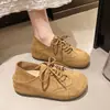 Zapatos Birkenstock para mujer 2026 estilo coreano modernos nuevos de otoño de cobertura total sin cordones zapatos Birkenstock de doble uso mocasines de suela gruesa