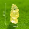 Micropaisagem Desenho Animado Bonito Pato Amarelo Luminoso Raposa Macaco Sereia Animal Enfeites Decorações DIY Acessórios