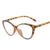 Nuevos anteojos planos ojo de gato anti luz azul para mujer, sencillos, populares en estilo ins, tendencia de moda retro, anteojos para miopía al por mayor