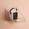 Soporte para Proyector de Casa Sin Taladro Estante de Almacenamiento para Montar en la Pared junto a la Cama Estante de Almacenamiento para la Pared de la Sala Estante Colgante Bandeja Colgador