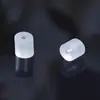 Plug de ouvido transparente para hambúrguer anti-queda não alérgico tampões de ouvido brincos brincos plug de couro acessórios de ouvido atacado