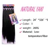 Kit de Extensão de Cabelo Africano Transfronteiriço Natural Yaki Orgânico Mecha com Fechamento