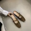 Mules cerrados planos estilo hada para mujer, nuevo modelo primavera 2024, zapatos sin cordones para mujeres embarazadas, zapatos casuales de moda