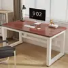 Mesa simples de madeira maciça, mesa de computador, mesa de escrita para estudantes em casa, pequena mesa retangular, bancada de trabalho, mesa de escritório simples