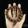 Pulseira de Sândalo Dourado 2.0 Unissex Pulseira Natural de Sândalo Contas de Oração Budistas 108 Contas para Meditação e Lazer Atacado do Fabricante