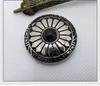 Accesorios de equipaje al por mayor de fábrica, hebilla de tela de 30 mm, accesorios de billetera hechos a mano, hebilla de tela de crisantemo turquesa de aleación