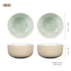 Cuenco de cerámica vintage de estilo nuevo con cambio gradual, cuenco doméstico para fideos de carne, cuenco para sopa, cuenco grande de arroz de estilo japonés, cuenco para hornear carne, cuenco para gachas de arroz