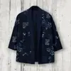 Nuevo kimono puro algodón transfronterizo con hebilla, estampado digital 3D, bata de manga tres cuartos, cárdigan, haori de corte holgado