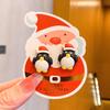 Nuevos clips para orejas de Navidad para niños, lindo diseño de reno y alce, aretes versátiles para niñas sin perforaciones, aretes de dibujos animados.
